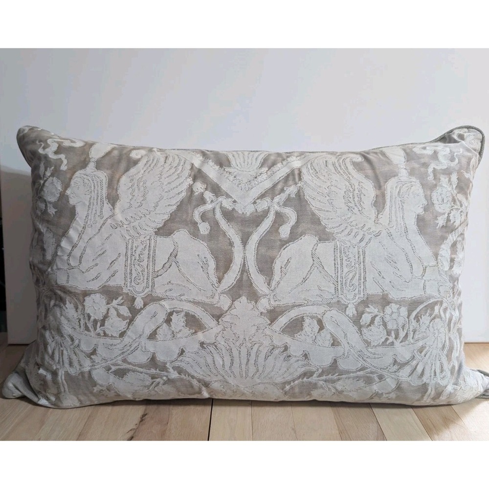 Fortuny Pillow Sphinx Sfingi French Directoire Luxury Fabric Decorative 23x17